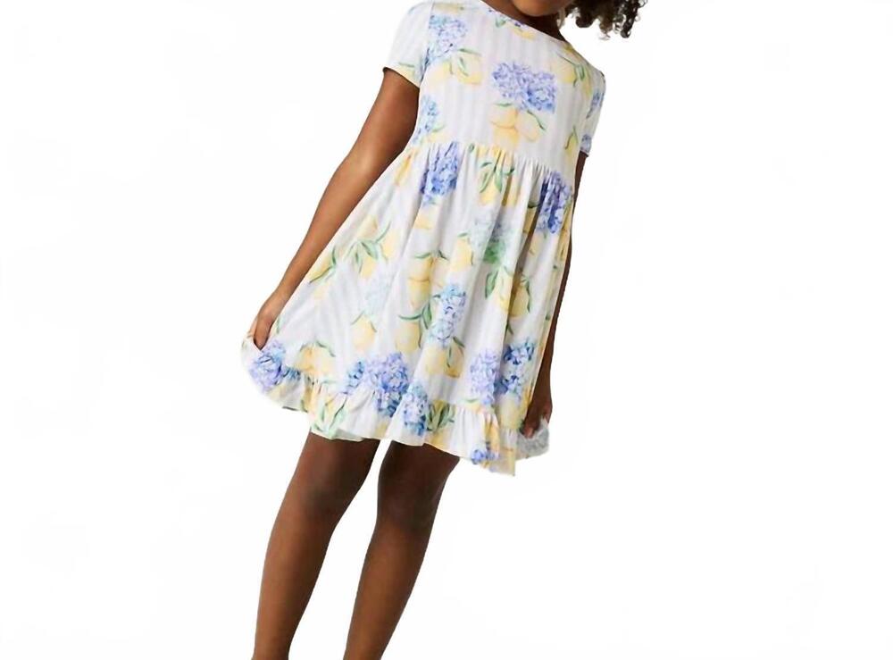 NEW POSH PEANUT girls nicola ruffled twirl dress in multicolor
